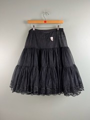 Partners Please! Malco Modes Square Dance Skirt & Blouse Size XL Black VTG