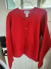 Vintage Red Pendleton Wool Cardigan/Jacket Size L