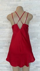 Vtg Silkscreen Red Camisol Lingerie 100% Washable Silk size S