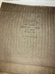 SIX (6) Pairs VINTAGE OAKHURST Flat Knit Nylon Stockings Seamless 10 X 33” RHT