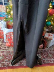 Vintage 80s Tan Chho Black Beaded Sequin Duster Dress 4 Piece Set, Women’s 2X