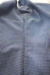 Vintage DBY Ltd Short Sleeve Mini Blue Black Plaid Square Neck Dress Sz. 9