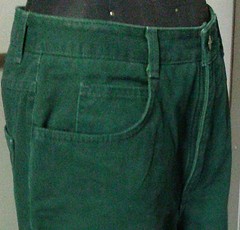 80’s TALBOTS Forest Green Flat Front Jeans Pants Trouser Slacks 10P