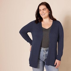 Amazon Essentials Women’s Lightweight Open-Front Cardigan Sweater NAVY MEDIUM