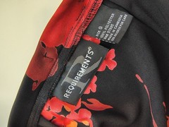 Vintage Requirements Floral Maxi Skirt Black Red Grunge 90s Y2K Size Small Boho