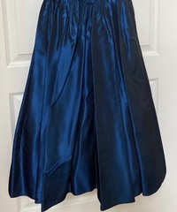 Vintage 80s Gunne Sax Moody Blue Taffeta Tulle Lined Party Dress SZ 9
