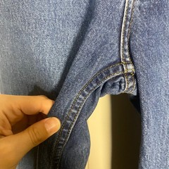 Y2K VTG DKNY JEANS Women Denim Faux Leather Waist Straight Jeans Size 6