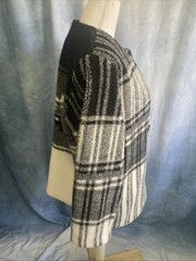 Vintage Duffel Outdoor Fleece Jacket Sz M Made in Canada 1980s Plaid Teddy GUC