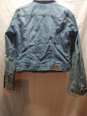 Vintage Polo Jeans Co. Ralph Lauren Size Medium Denim Jacket Thrashed Grunge