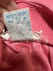 EVELYN PEARSON VINTAGE DACRON POLYESTER SNAP LOUNGE ROBE PINK M