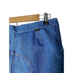 Vintage 70s Wrangler Flare Jeans 33 Bell Bottoms High Rise Crop Hippie Disco