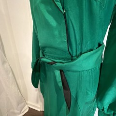 💥Modern Couture~VTG💚💯Silk Modern Dress Cocktail/Resort/Work/Y2K/Statement EUC