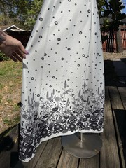 Vintage 1970s Aldens Fashions Floral Halter Maxi Dress