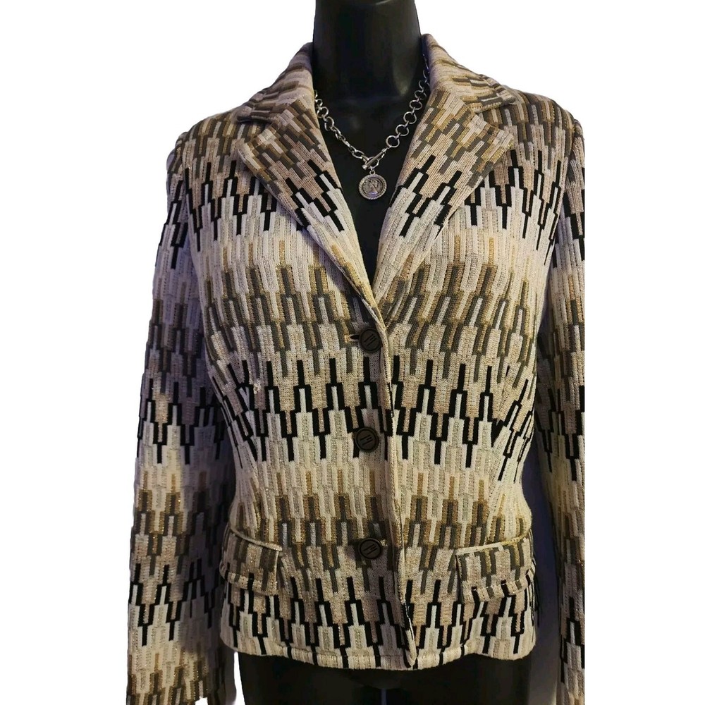 Missoni Women’s Chevron Pattern Jacket Size 6 Or 42 Euro