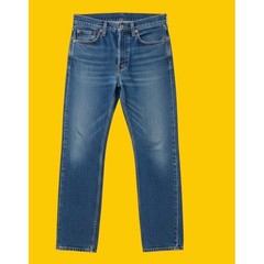 RARE Blank Red Tab Vintage Levi’s 505 Straight Leg May 2002