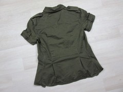 Vintage Y2K Ralph Lauren Jeans Co Button Up Top (M) Roll Tab Cargo Military Core