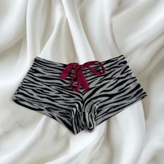 No Boundaries soft fluffy pink zebra print mini shorts y2k vintage mcbling