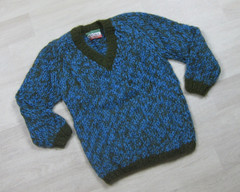 Vintage 60s Tam Italia Sweater Women’s (S) Mohair Wool Blend V Neck