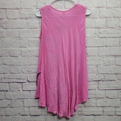 Miss Love Boho Floral Tunic Top Free Size Sequin Flowy Barbiecore Hippie Artsy