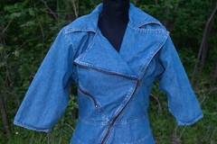 Vintage 90s Champagne West Denim Dress