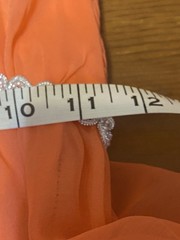 Vtg Coral Halter Low back Maxi Dress Roger Milot for Fred Perlberg Pageant