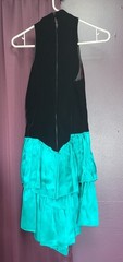 Women’s Vintage Zum Zum Black & Teal Cocktail Dress 9/10
