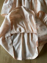 Vintage 70s Tied Straps Top Pink Floral Hippy Retro Brady Bunch