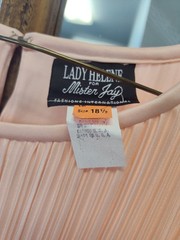 Vintage Lady Helene for Mister Jay pink lace gown NWT size 18 1/2 Style 1407