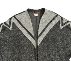 Marie St. Moritz Vintage 80s Open Concept Knit Cardigan Sweater Size M
