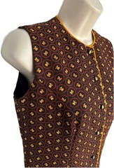 RARE Vintage LANZ Originals Womens Dress 1960s Size XS-S Artsy Retro Old Money
