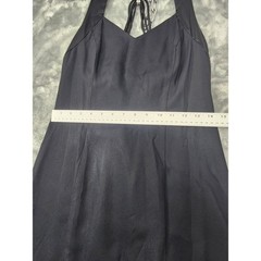 Vintage Niki Originals Taffeta Strappy Rhinestone Sheath Dress Size 10 Black