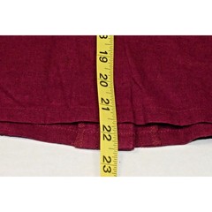 Vintage Dress Shirt Set Studio Ease Size 8 90s Wine Red Butterflies Linen Rayon