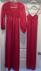 NWT VTG RARE Kayser NYLON SILKY SOFT NYLON Nightgown Robe Set Petite 60’s 70’s