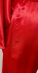 Vintage Val Mode Women’s Robe, Full Length Red, Sz Medium, Pockets, Tie Close