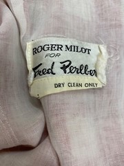 Vintage 1970s Roger Milot for Fred Perlberg Picnic Gingham Chambray Maxi Dress