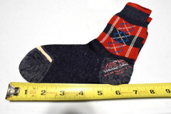 VTG Argyle Socks King James 40s 50s Blue Red Blue White Argyle 6 x 6 Boys 7 1/2