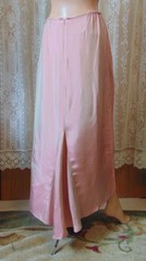 VTG 90s Newport News Iridescent Pink Skirt, Gathered Front Fish Tail Back Sm