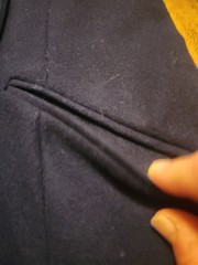 Vintage Maurice Womans M 100% Wool Dark Blue Made In Ukraine