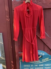 Lot of 21 Vintage Dresses, Good Condition, mid-size, clean 60’s-70s-80s