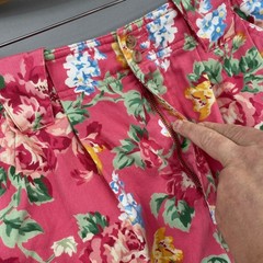 Vtg 90s Liz Claiborne Lizsport Floral Shorts Sz 8 Pink Rose High Waisted Pleated