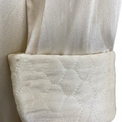 Vintage 30s 40s KAMORA Ivory Liquid Satin Maxi Dressing Gown Robe Women’s Size S