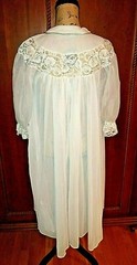 Vintage Eyeful by the Flaums Ornate Sheer Nylon Lace Robe 1950’s