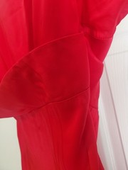 Vintage 1950s Gallina California Red Wiggle Pinup Dress | Rockabilly Retro