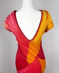 1990s – Y2K Roberta di Camerino Vintage Stripe Printed Gown