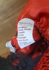 Vintage Henson Kickernick 80s Teddy Lingerie Sexy Red Black Lace Size Large USA