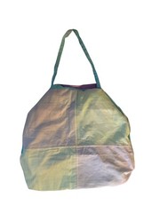Vintage 90s Y2K Color Block Reversible Jacket Purse 2 in 1 Unisex Lg-XXL Pastels