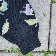 Vintage Peruvian Connection Cardigan Sweater Floral Art To Wear Women’s XL READ