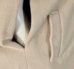 Vintage 70s Mod Wool Or Like Faux Fur Hooded Cape Military Size M/L