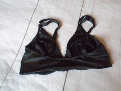 36D Black U/W Bright Stripes Front Clasp Vtg MAIDENFORM Unlined Bra #1218 36D