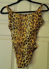 Vintage 1980s Rose Marie Reid Leopard Print Swimsuit – Size 10